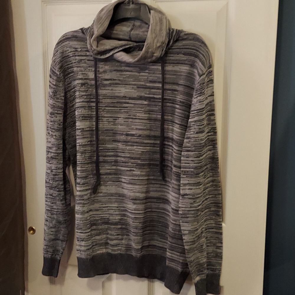 XIOS New York Gray Pullover Sweatshirt XXL Funnel Neck